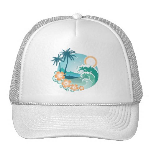 Isla tropical gorros  