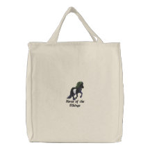 Islandés Hearted ligero bordado Bolsa De Lienzo