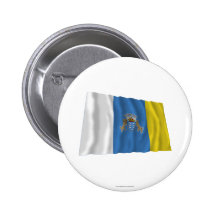 Islas Canarias que agitan la bandera Pin