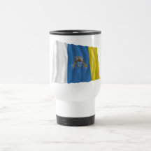 Islas Canarias que agitan la bandera Tazas