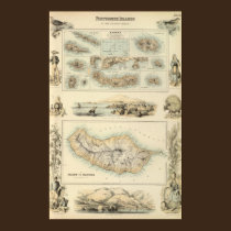 Islas portuguesas en el Océano Atlántico posters