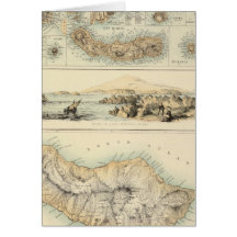 Islas portuguesas en el Océano Atlántico Tarjetón