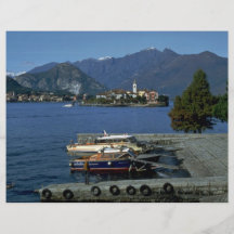 Isola Pescatori, lago Maggiore, Italia Tarjetón