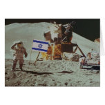 Israel en la luna tarjetón