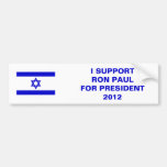 ISRAEL RON PAUL ETIQUETA DE PARACHOQUE