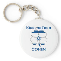 Israelíes personalizada me besan que soy Cohen llaveros