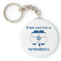 Israelíes personalizada me besan que soy Weinberg llaveros