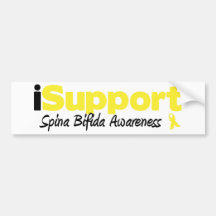 iSupport Spina bífido Etiqueta De Parachoque