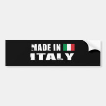 ITALIA PEGATINA DE PARACHOQUE