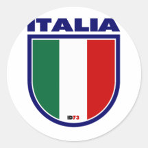 Italia Pegatinas Redondas