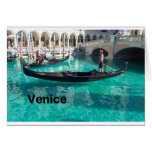 ¡Italia Venecia - góndola! (St.K) Tarjetón