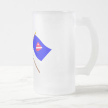 Italia y banderas cruzadas Molise Tazas