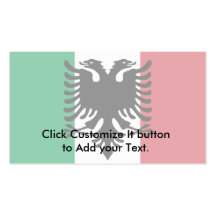 Italiano Arberesh, bandera de Italia Plantillas De Tarjeta De Negocio