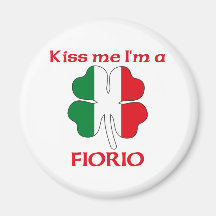 Italianos personalizada me besan que soy Fiorio Imán De Frigorífico