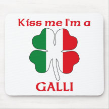 Italianos personalizada me besan que soy Galli Alfombrillas De Ratón