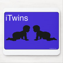 iTwins azules Tapetes De Raton