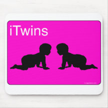iTwins rosados Alfombrilla De Ratones