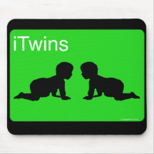 iTwins verdes Tapetes De Raton
