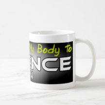 Izquierda mi cuerpo a la ciencia ficción tazas