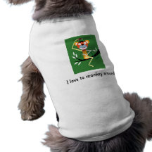 j0446591, amo monkey alrededor camisas de mascota