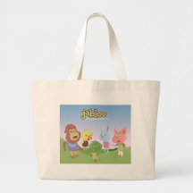 Jabloo fuera del bolso de la lona de la escena bolsa de mano