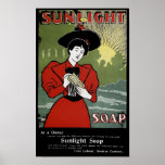 Jabón de la luz del sol posters