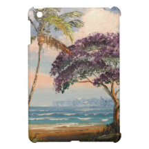 Jacaranda en la playa iPad mini cárcasa