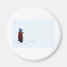 Jack en nieve iman para frigorífico