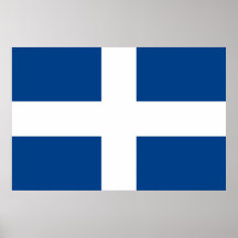 Jack naval bandera de Grecia, Grecia Impresiones