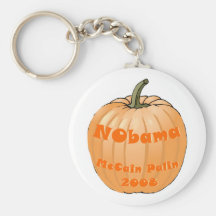 Jack-o-linterna 2008 de NObama McCain Palin Hallow Llaveros