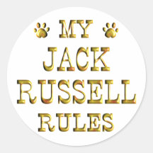 Jack Russell gobierna el oro Etiquetas