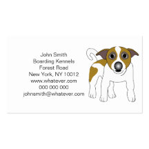 Jack Russell Terrier que sube a perreras Tarjetas De Visita