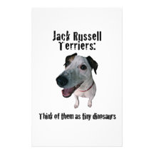 Jack Russells: dinosaurios minúsculos Papelería Personalizada