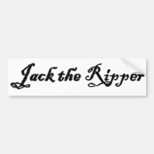 Jack the Ripper Etiqueta De Parachoque