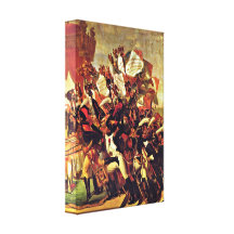 Jacques-Louis David - juramento del ejército Impresión En Lona Estirada
