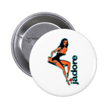 J'adore Pin up Girls Boton