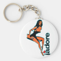 J'adore Pin up Girls Llavero Personalizado