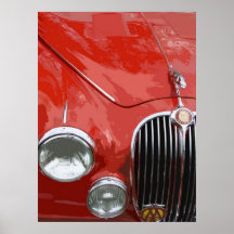 JAGUAR CLÁSICO MK.2 (ROJO) POSTERS