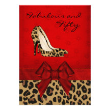 Jaguar Stiletto Custom Invitation de señora elegan Comunicado Personalizado