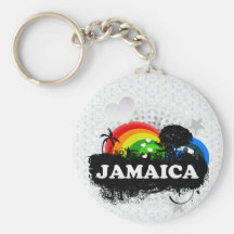 Jamaica con sabor a fruta linda llavero