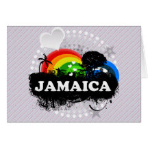 Jamaica con sabor a fruta linda tarjeton