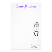 Jane Austen espeluznante Papelería Personalizada
