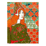 ~ Jane de Nouveau del arte de Louis Juan Rhead Tarjeta Postal