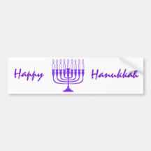 Jánuca Menorah Etiqueta De Parachoque