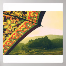 Japanese countryside poster
