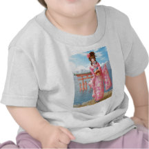 Japanese pink kimono camiseta