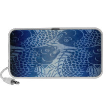 Japonés Koi en azul Mp3 Altavoces