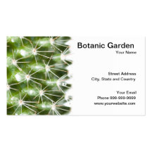jardín botánico plantillas de tarjetas de visita