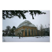 Jardín botánico real de Edinburh debajo de la niev Arte Con Fotos