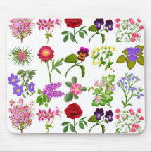 Jardín de flores Mousepad Alfombrilla De Ratones